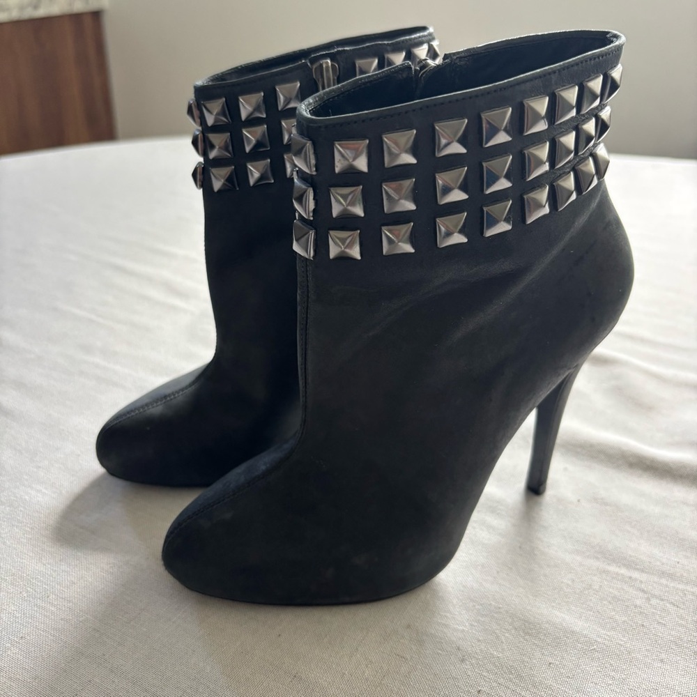 Zimmermann Black Studded Leather Ankle Boots 37 / 6.5